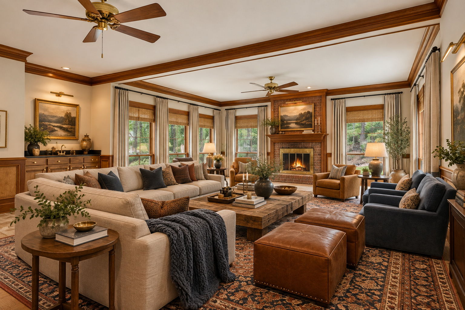 AI Virtually Updated & Staged - Great Room