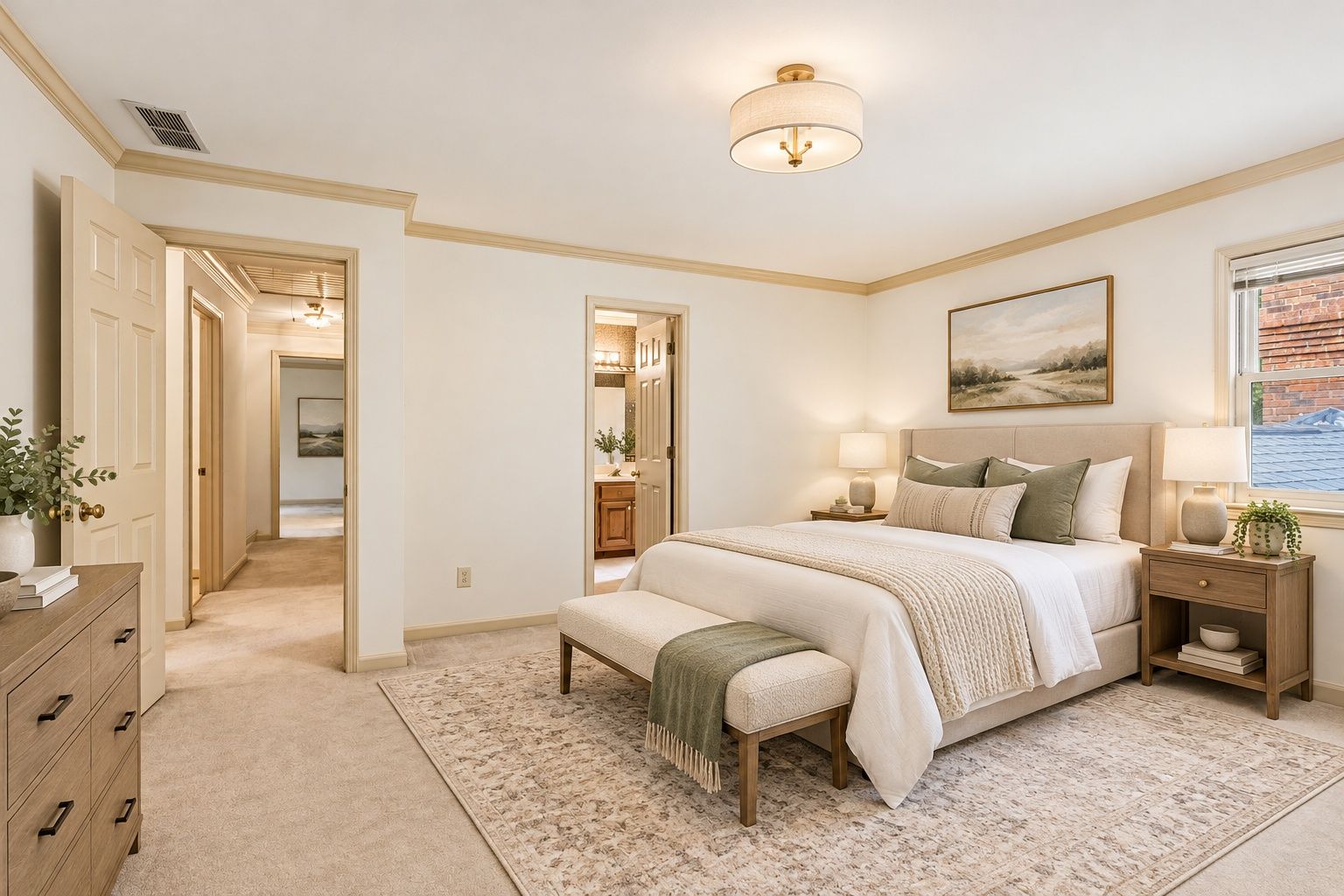 AI Staged - Secondary Bedroom