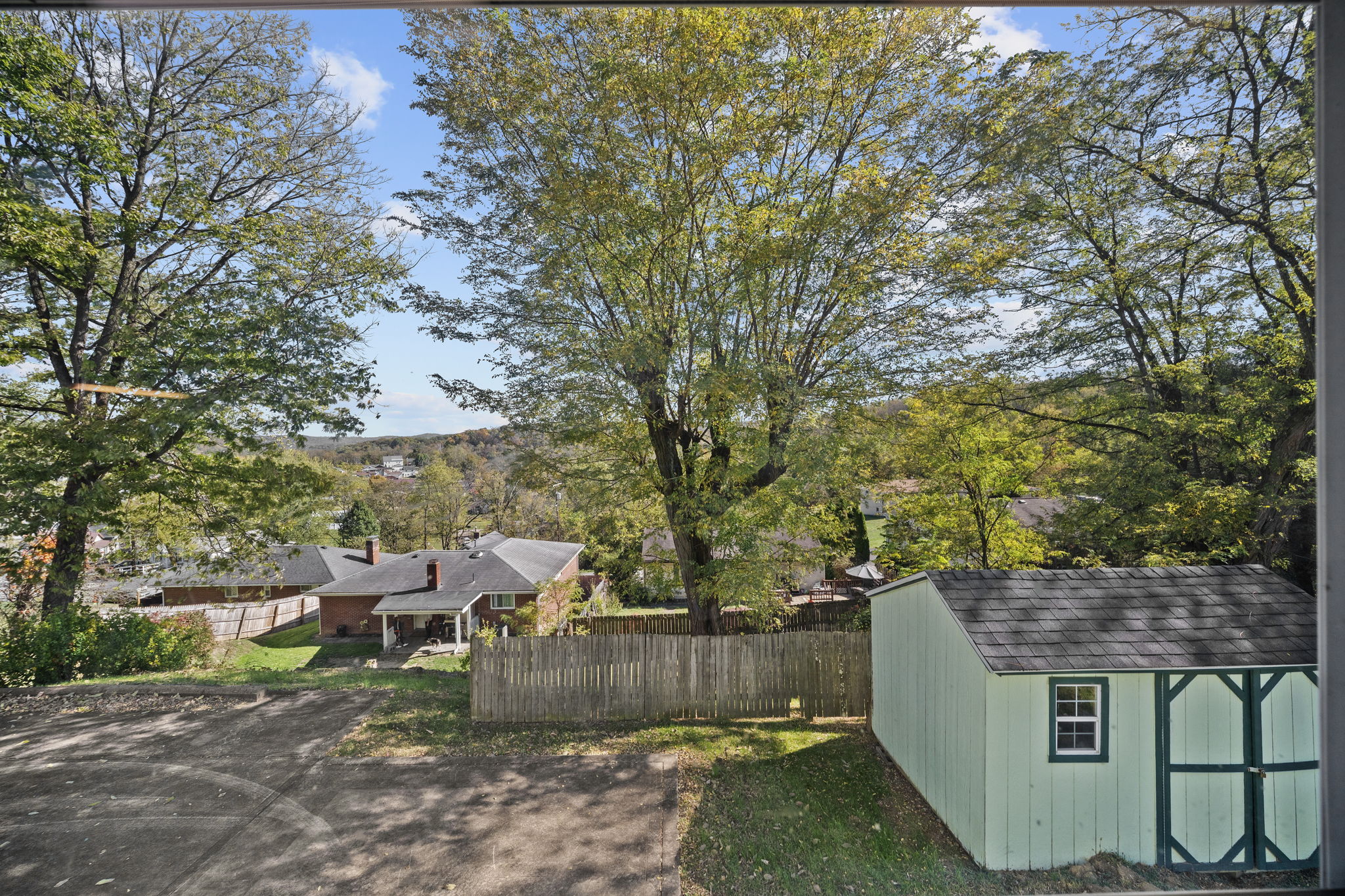 MORNING VIEW FROM THE KITCHEN WINDOW