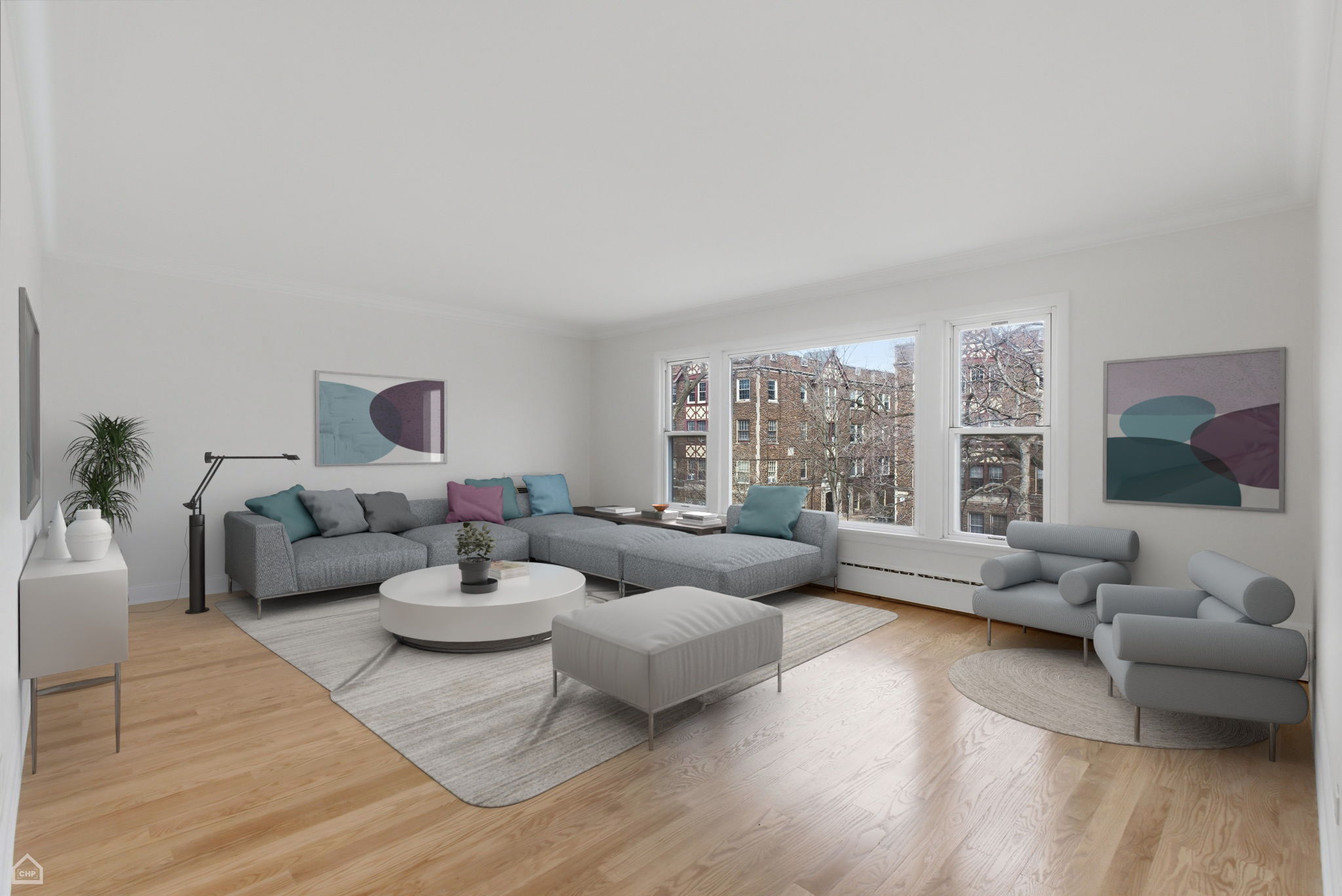 Living Room - virtually staged