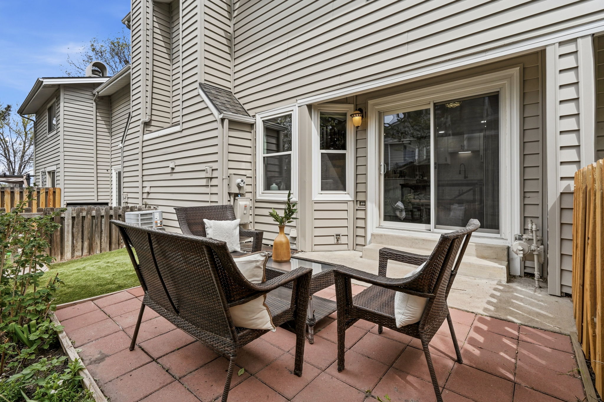 That's turf there...no mowing required!