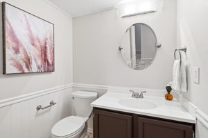 1/2 bath on main level