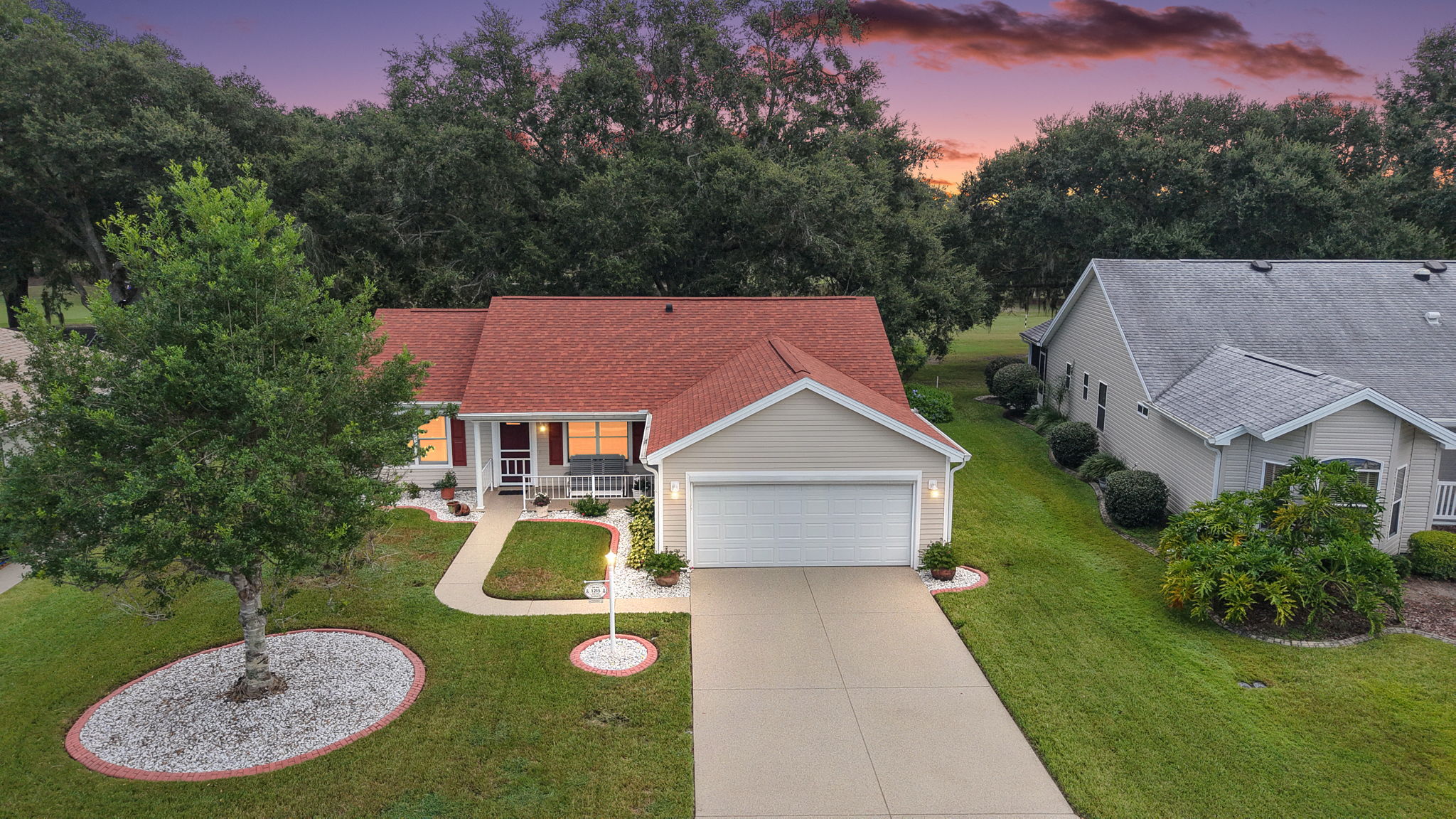 Twilight Front Elevation