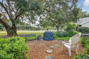Stoned Patio Overlooking Golf Course