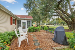 Stoned Patio Overlooking Golf Course