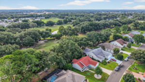 Aerial Side Elevation with Golf Course