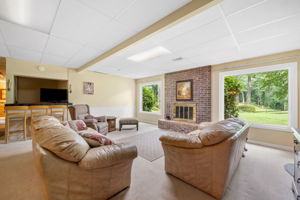 Family Area overlooks backyard