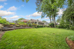 View from back yard toward house