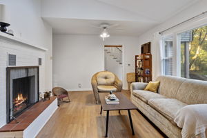 Wood burning foreplace