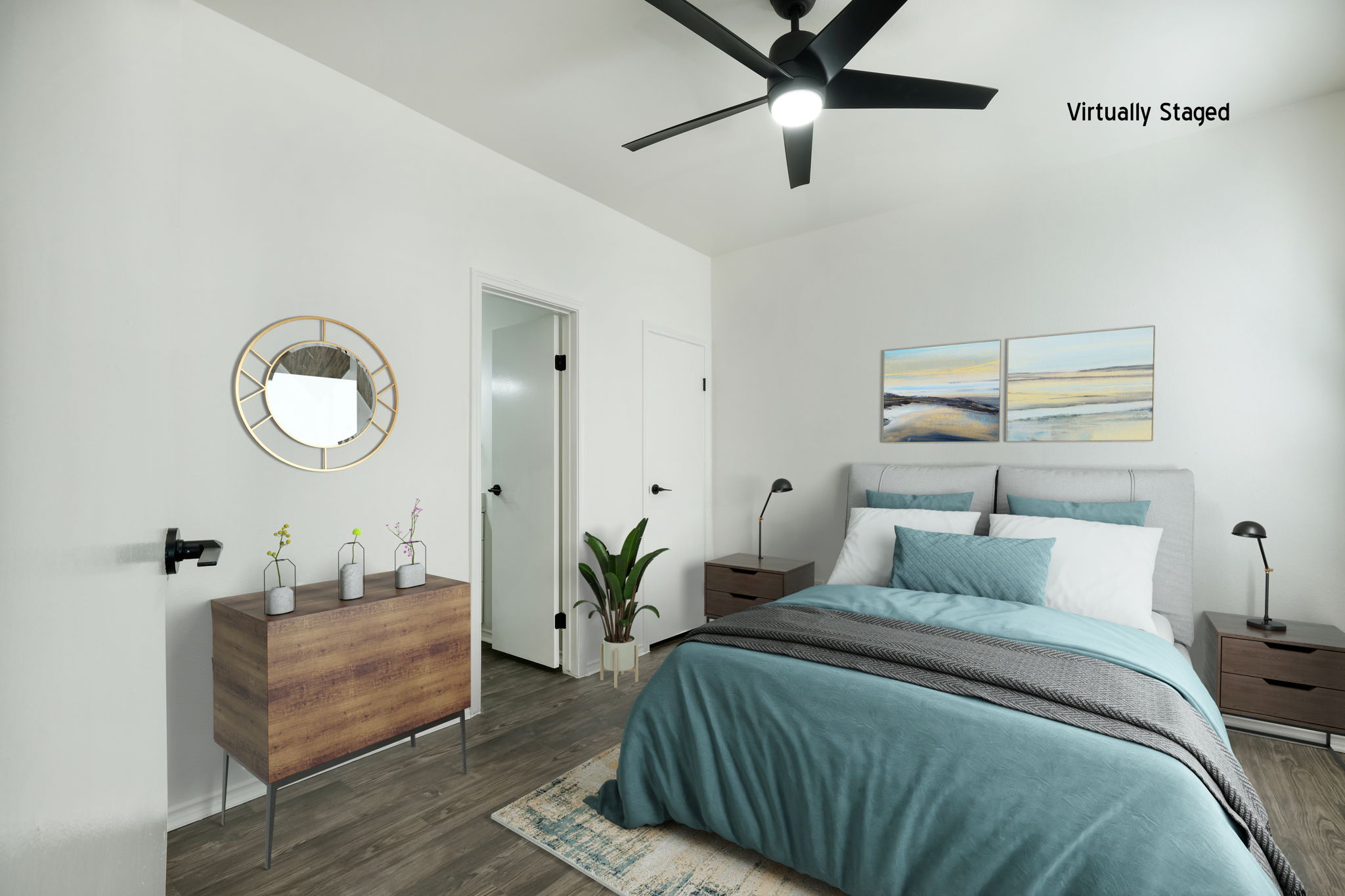 Bedroom Virtually Staged