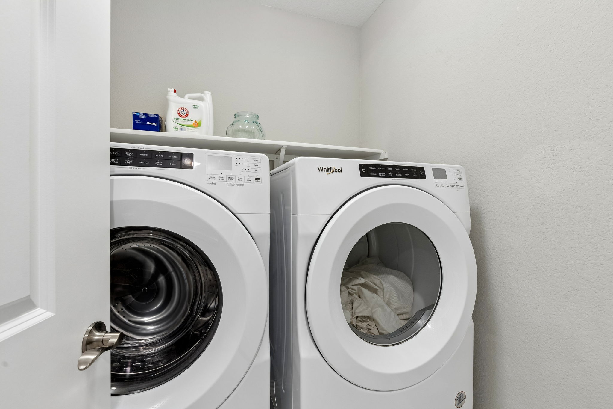 full size washer dryer room