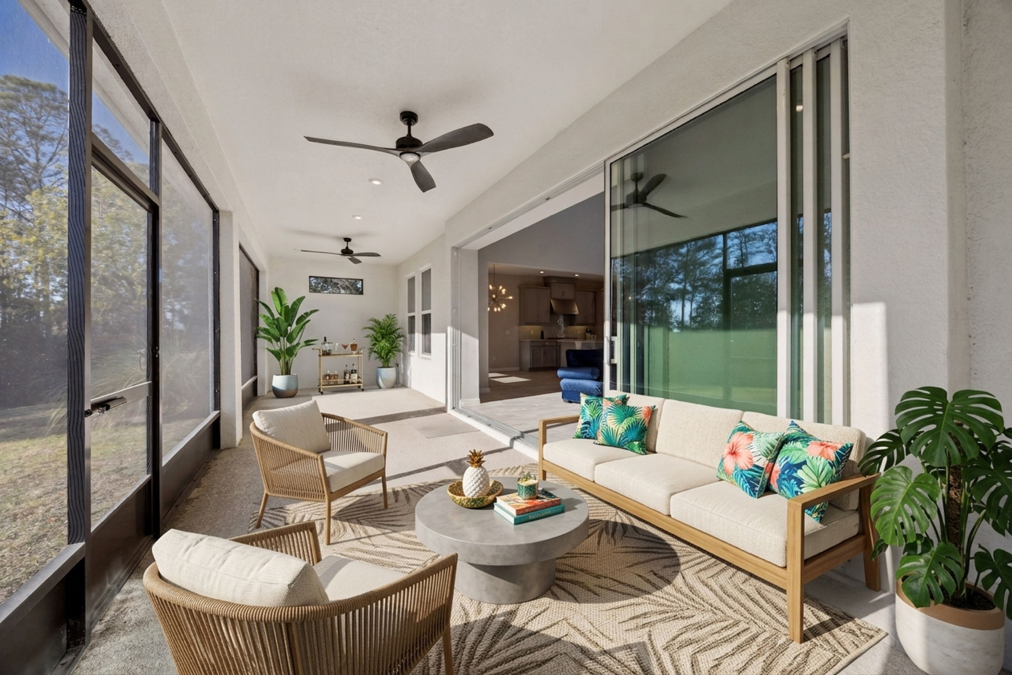 Virtually Staged Lanai