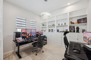 Office at front of home