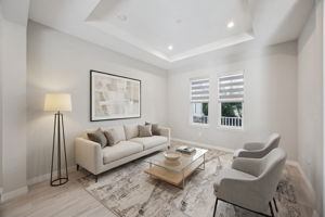 Virtually Staged Formal Living Room