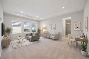 Virtually staged Upstairs Loft and Full Bathroom #2