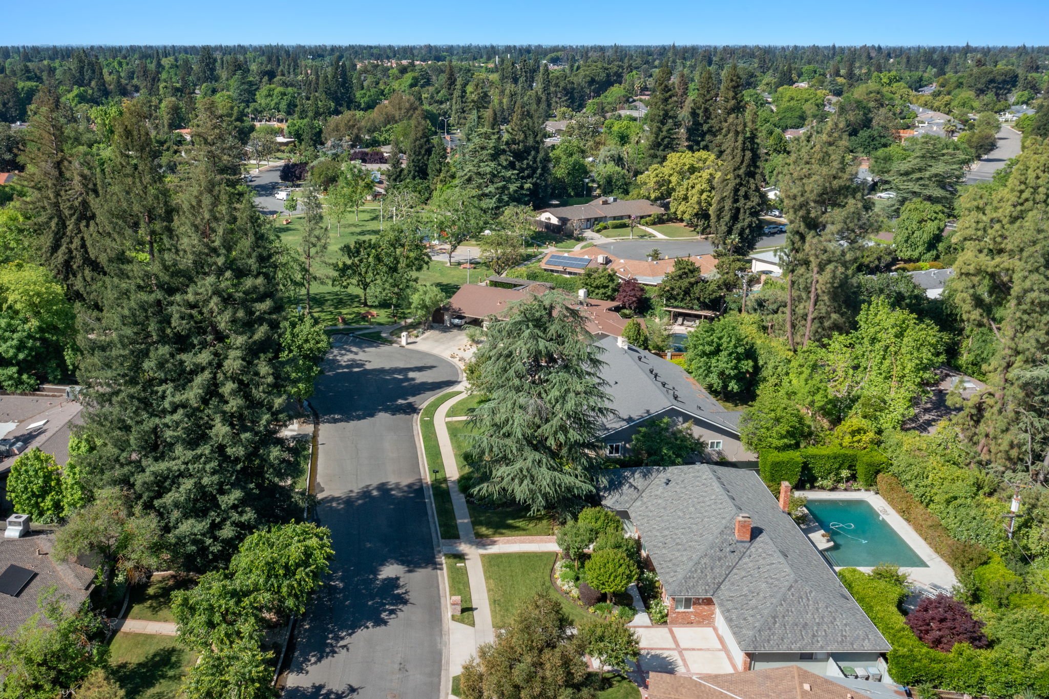 Arial shows proximity to Tenaya Park