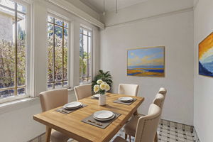 Airy, Light-Filled Dining Area!