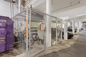 Secure bike storage. Easy commuting, easy errands.