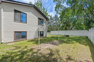 fenced yard
