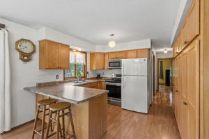 Lots of cabinet space with soft-close hinges