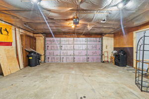 The garage is insulated