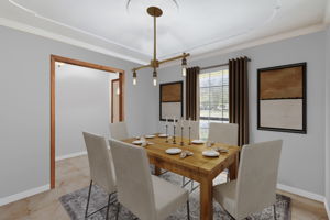 Reality Staged Dining Room - Design services included.