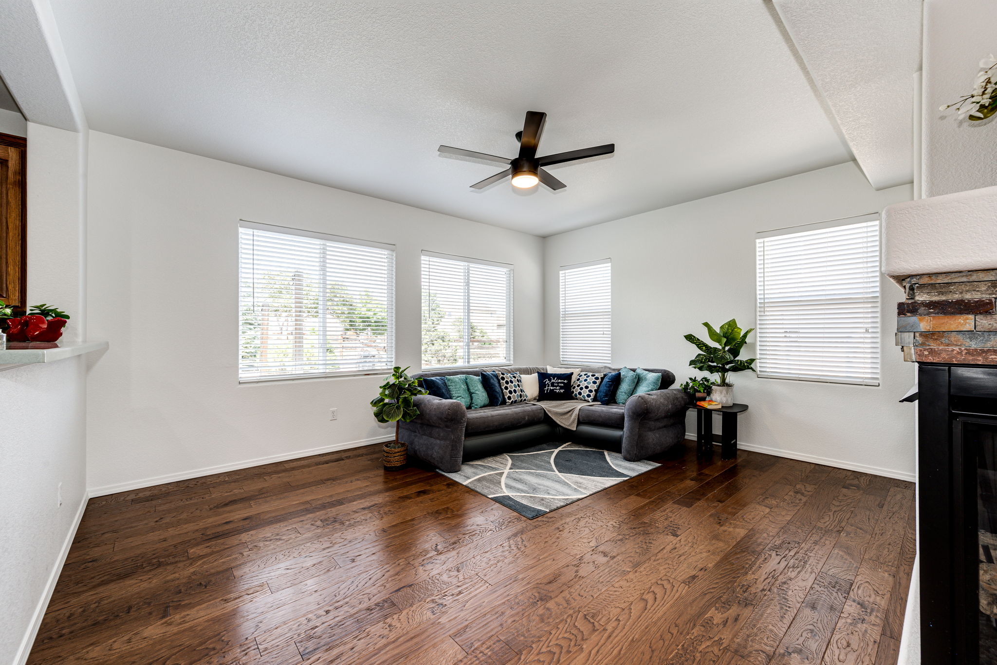 Family Room Opens to Kitchen