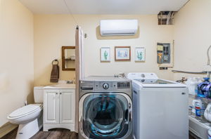 Garage Half Bathroom & Laundry