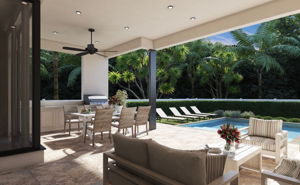 Rendering of Patio & Pool Area