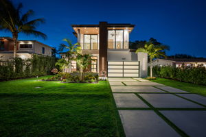 Front Elevation at Night