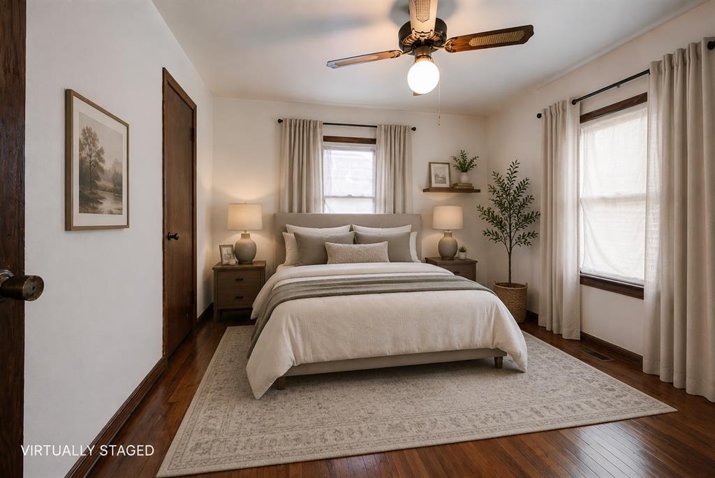 Virtually Staged Primary Bedroom