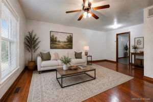 Virtually Staged living area