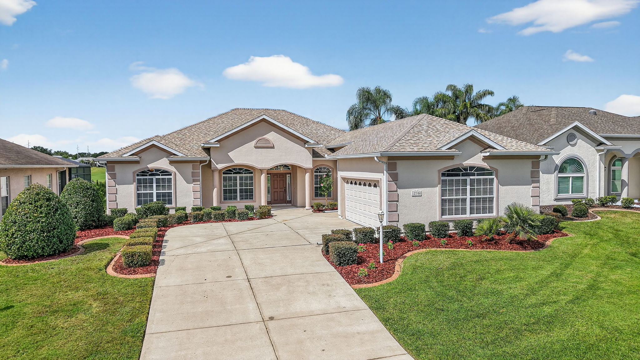 Front Elevation with Side-Load Garage