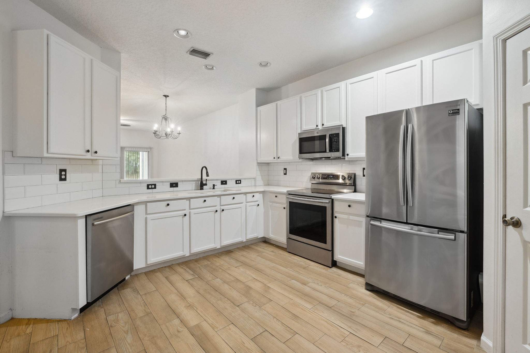 Farmhouse Style White Cabinets