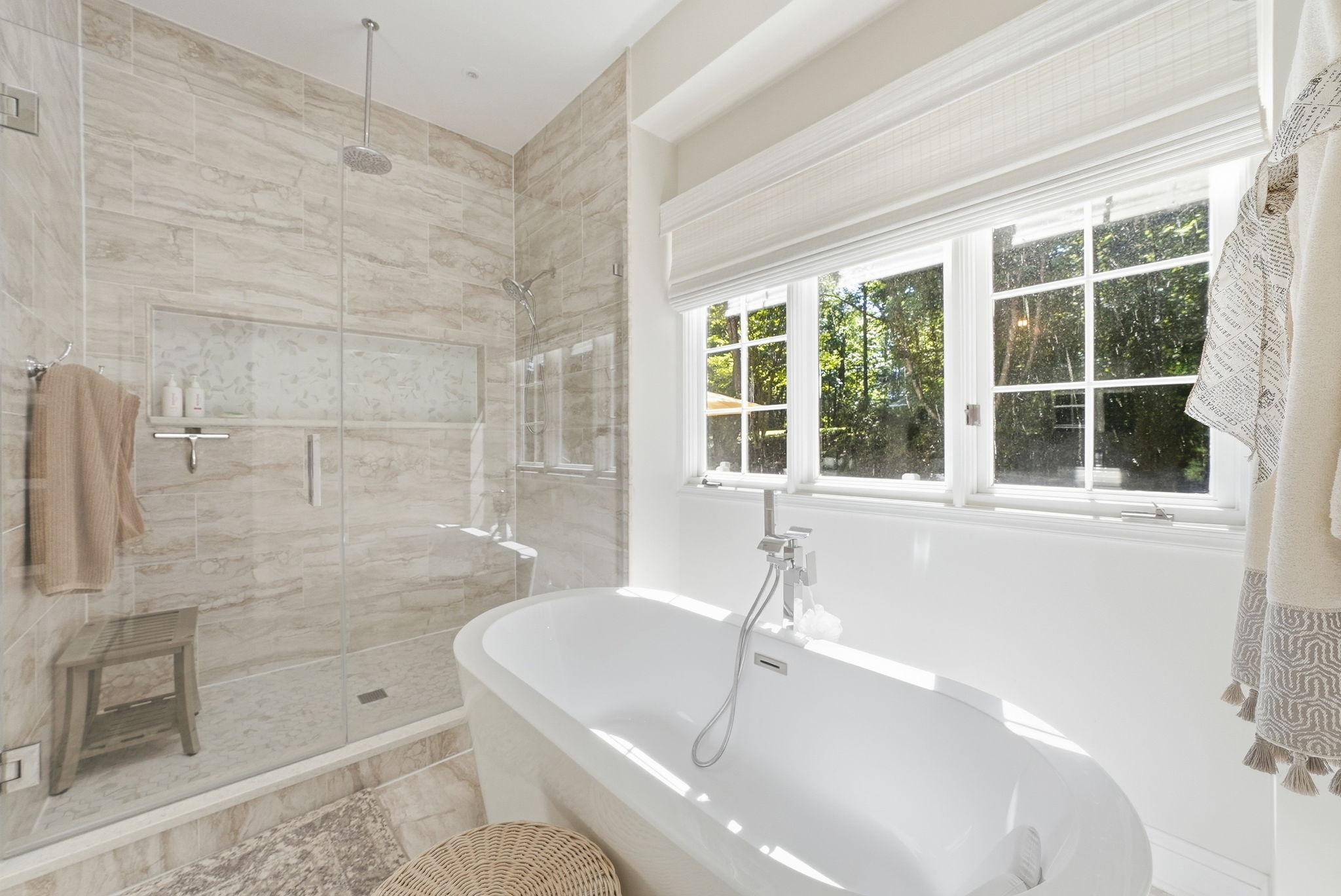 PRIMARY BEDROOM OVERLOOKING PRIVATE BACKYARD