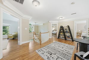LOFT AT THE TOP OF THE CURVED STAIRS