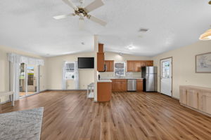 Living, Dining, and Kitchen