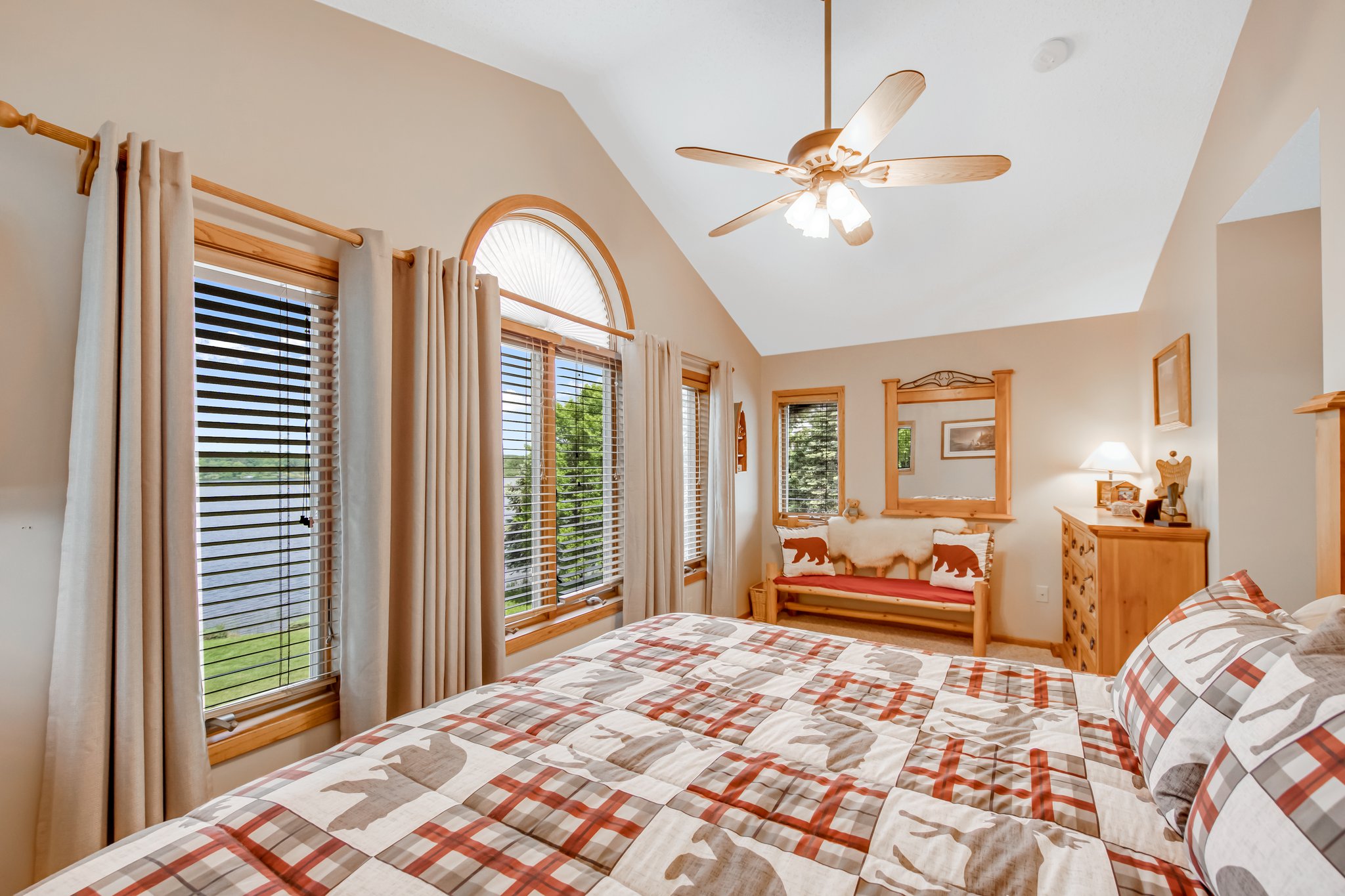 Primary Bedroom w/ Lake Views