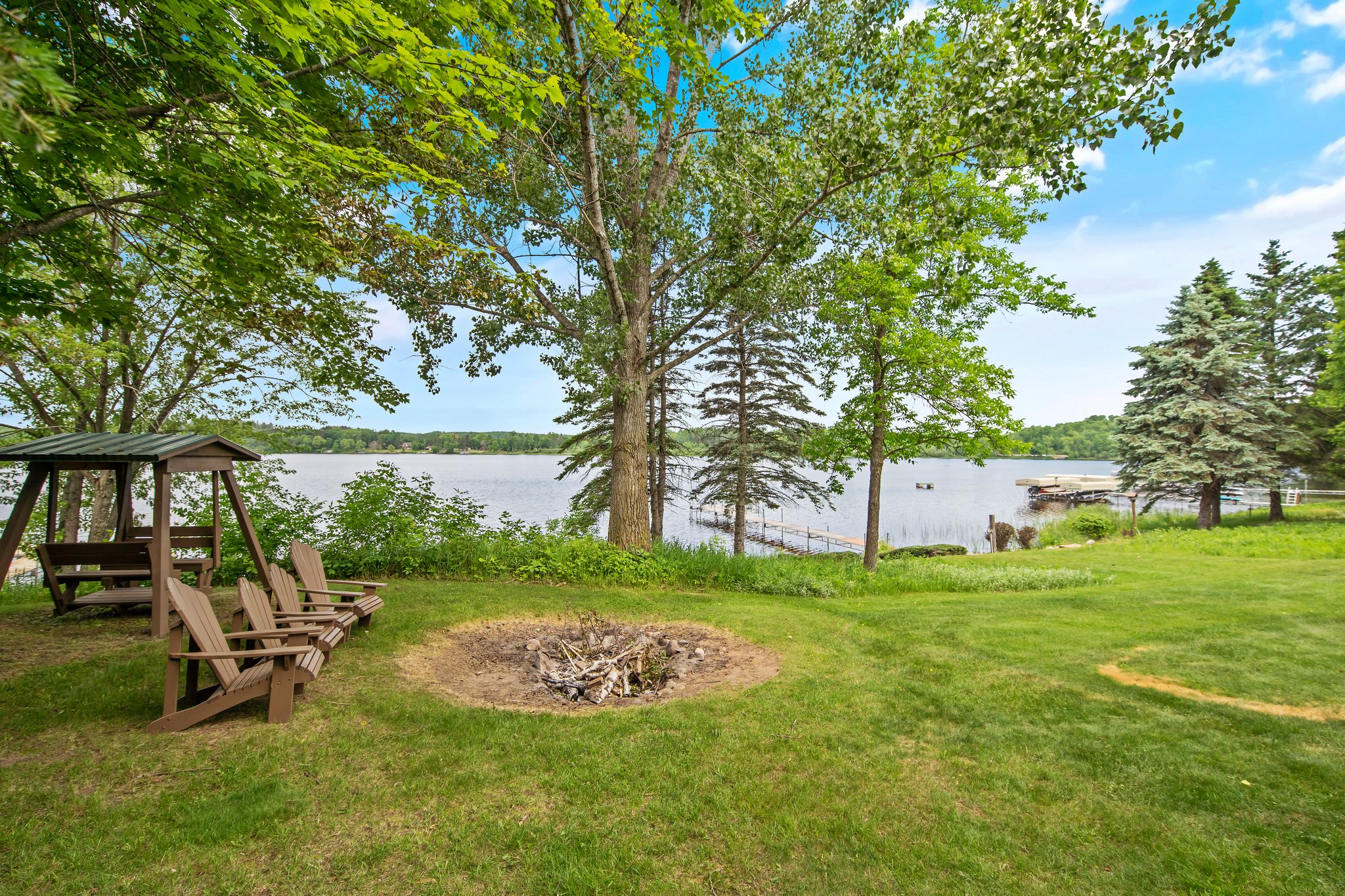 Lakeside fire-pit