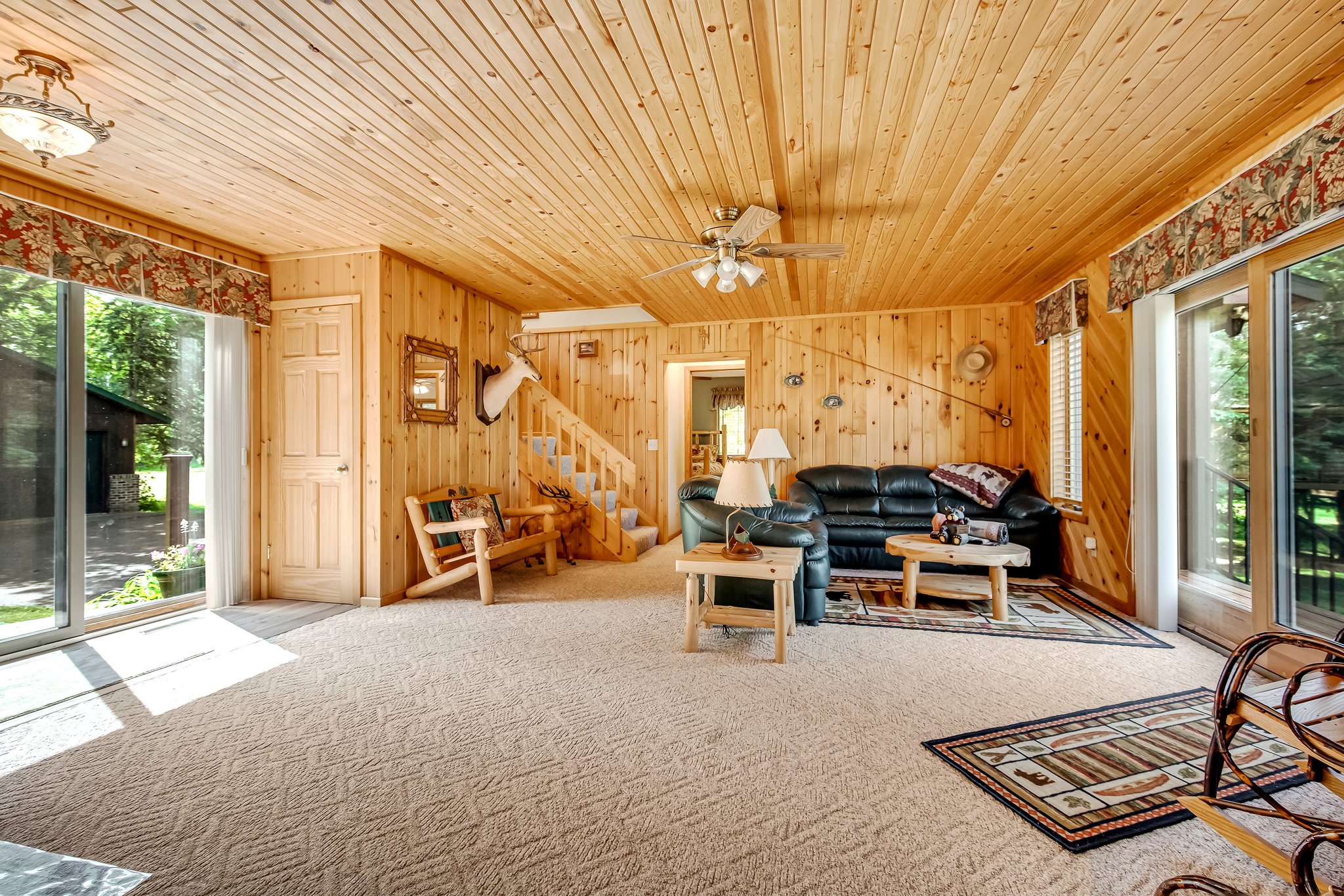 Main Floor Family Room w/Opposing Sliders