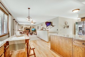 Main Floor Kitchen-Living-Dining Rooms
