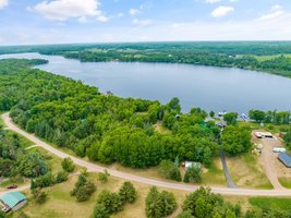 Lake Aerial Above Home