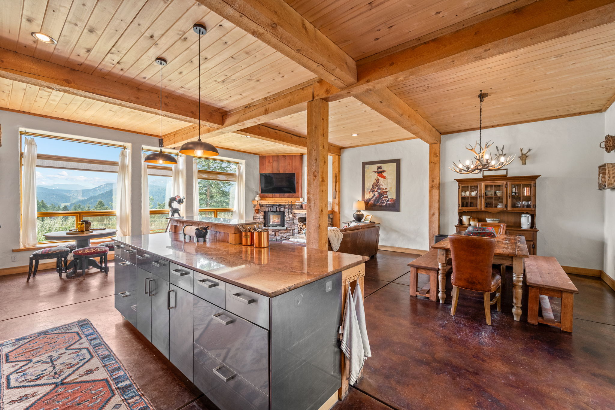 Chef's Kitchen With A View of the Valley