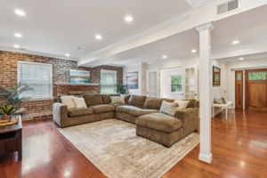 Family Room w/ Wood Burning Fireplace