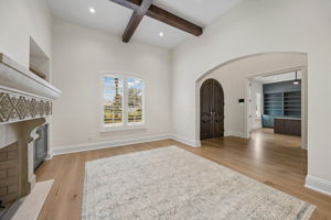 Living Room opens to 2-story Foyer & Study