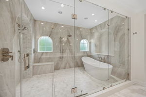 The full spa experience - Book Match Porcelain shower
