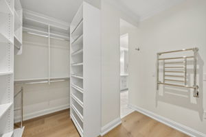 Custom Closet includes Towel Warmer
