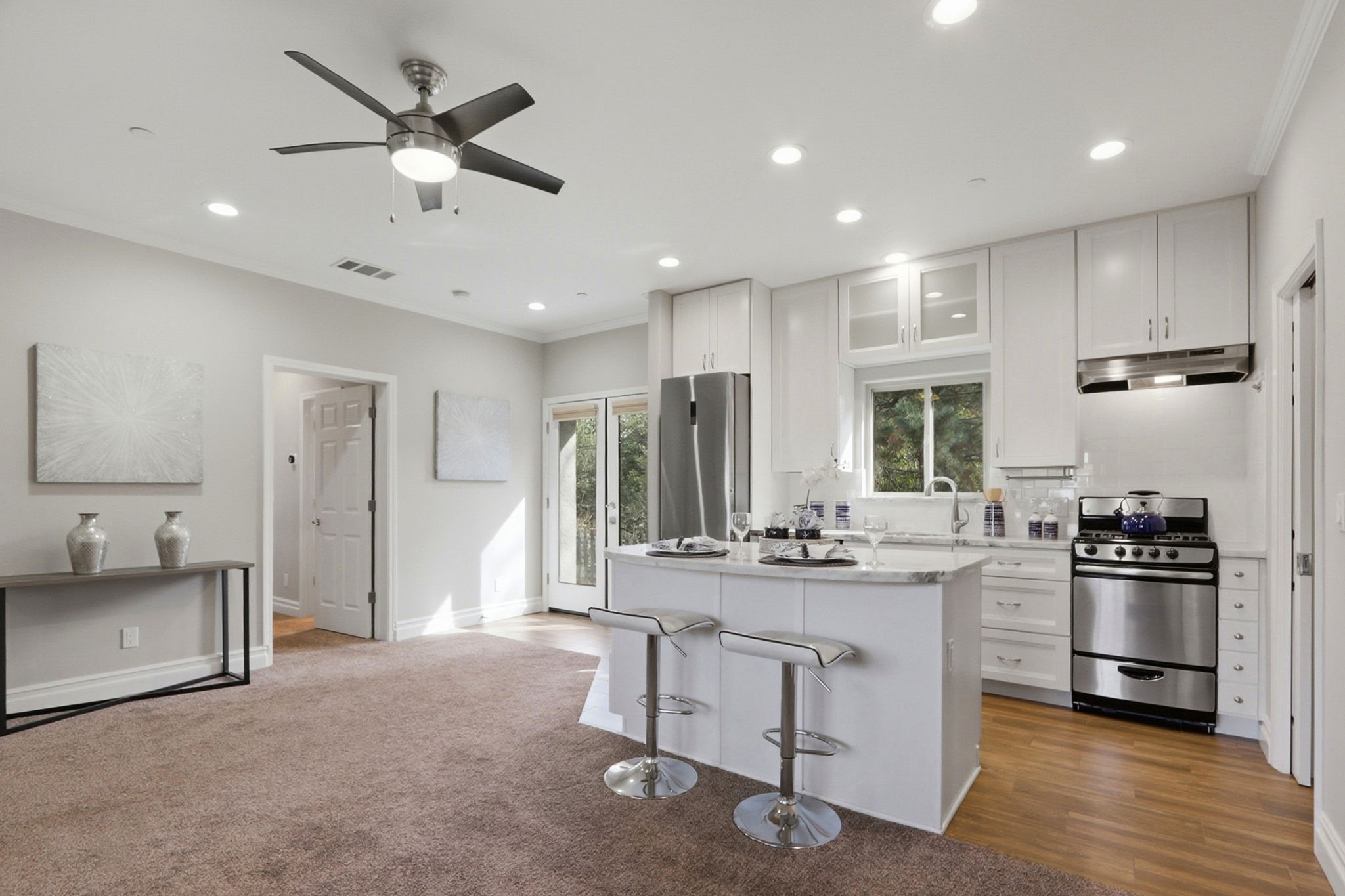 ADU Main Level Dining Area and Kitchen