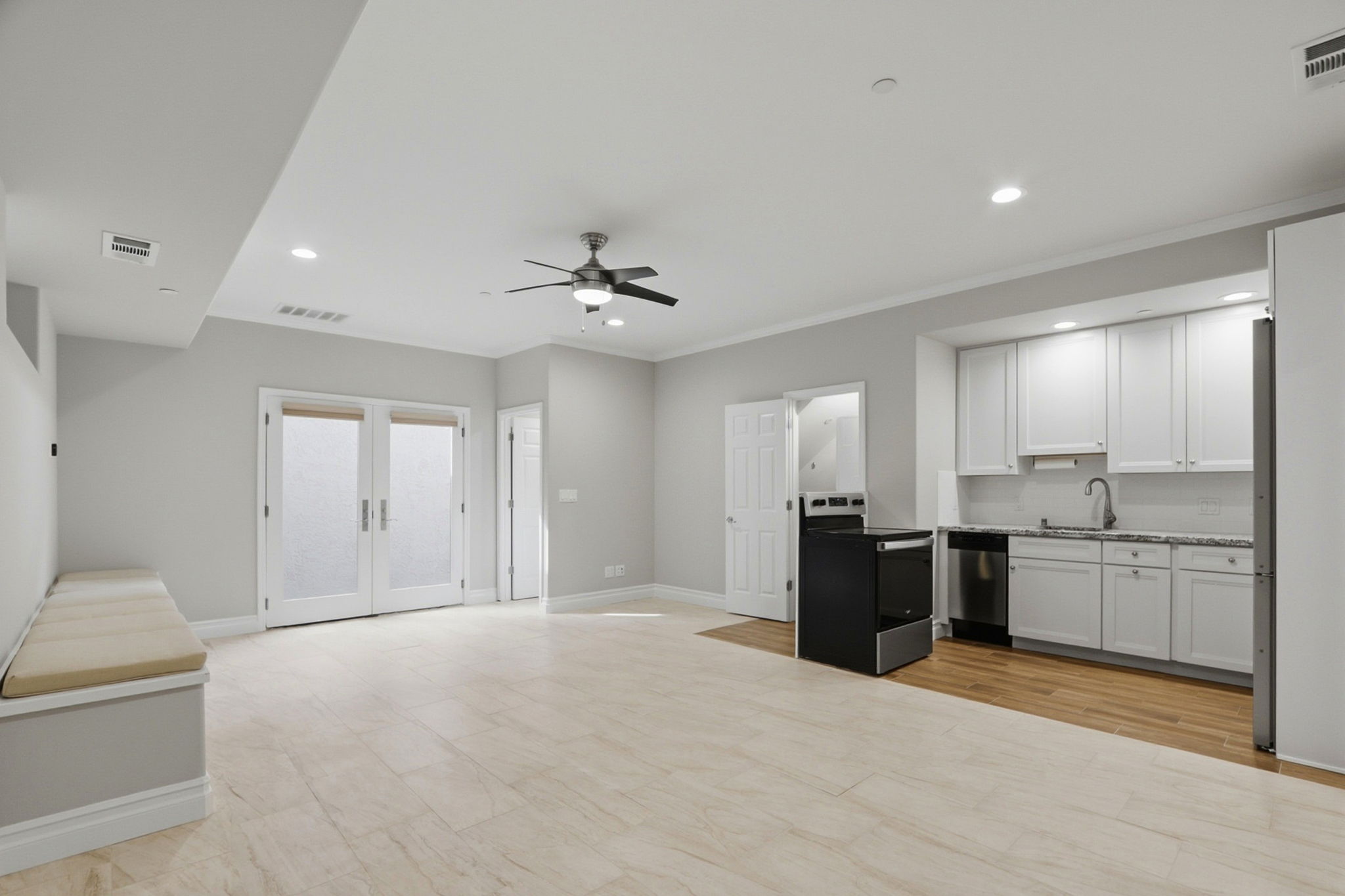 ADU Living Room and Kitchen