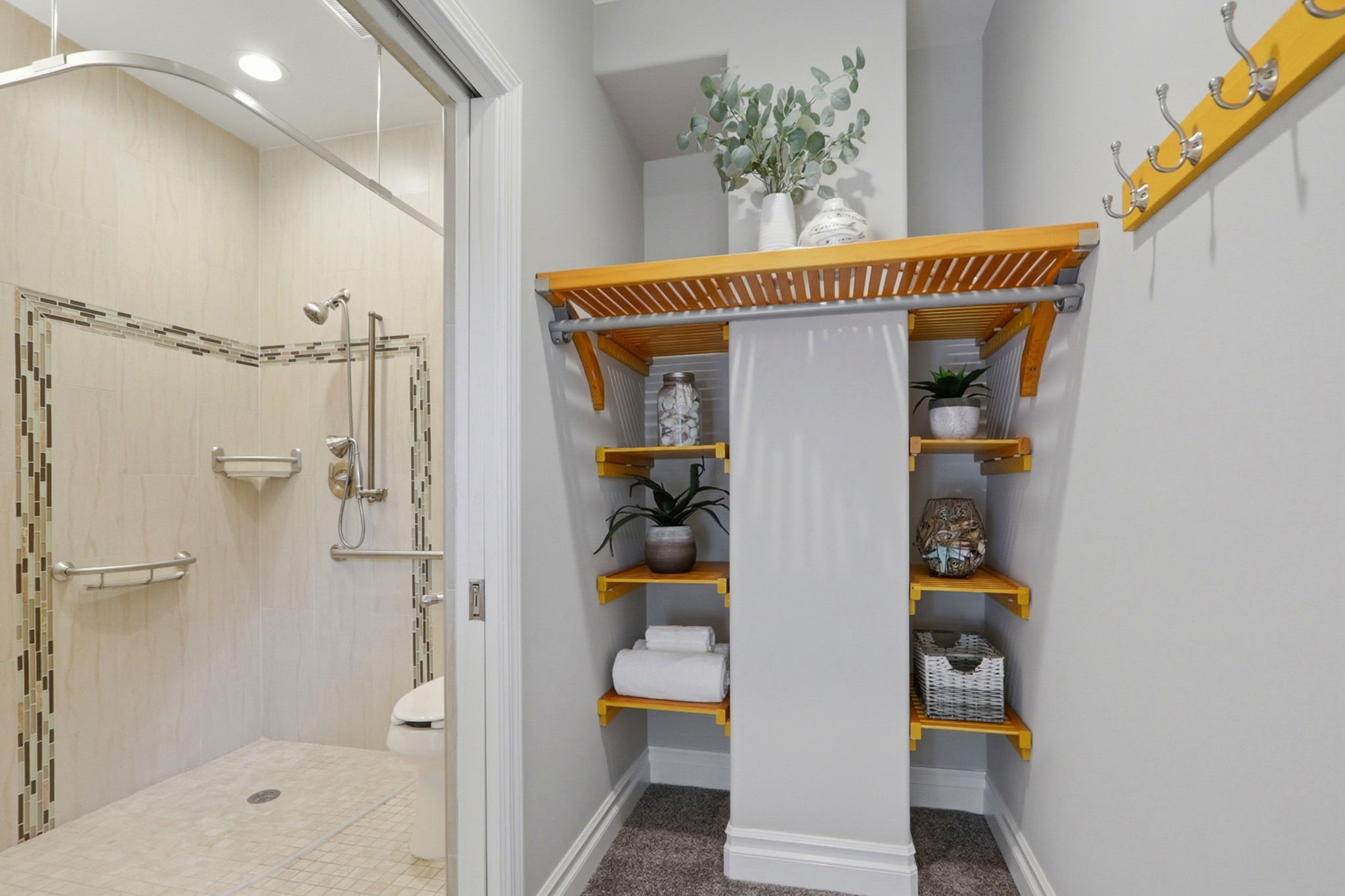 ADU Main Level  Primary Bathroom and closet